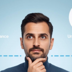 Man Deciding on UK Benefits DWP JSA UC